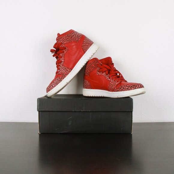 Nike Other - Authenticity Guaranteed NIKE Jordan 1 Retro Red Elephant Print Sneakers